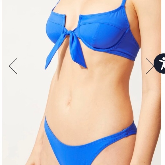 SOLID & STRIPED BIKINI Top and Bottom, Medium, NWT - Picture 3 of 14